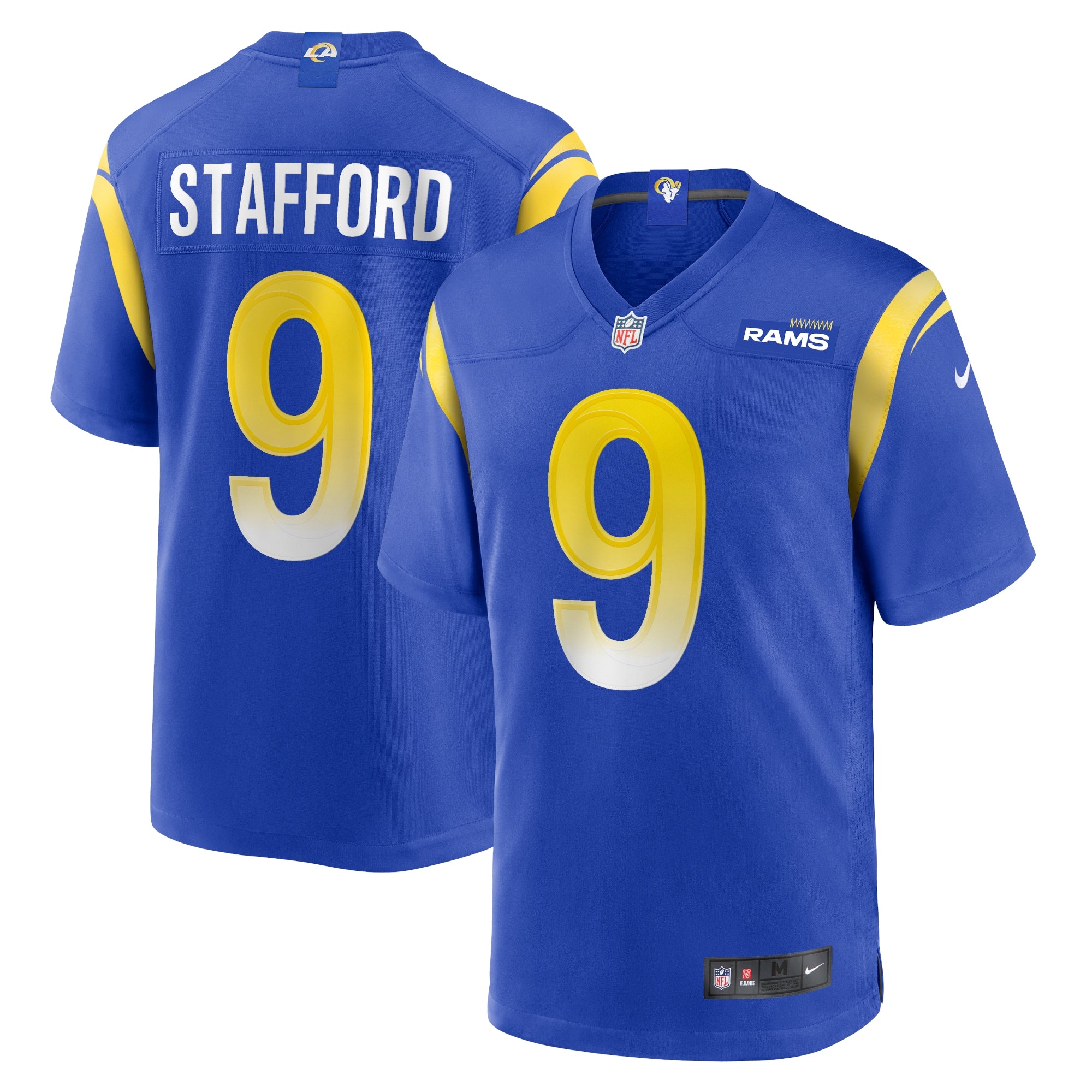 Matthew Stafford Los Angeles Rams Nike Youth Game Jersey - White/Cream/Royal
