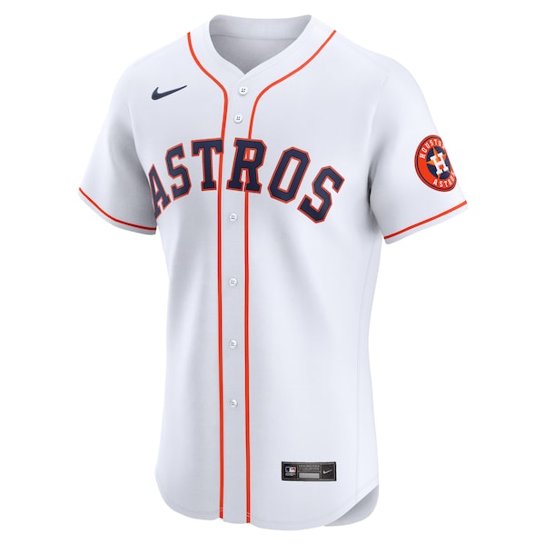 Houston Astros Nike Home Vapor Premier Elite Patch Jersey - White