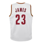LeBron James Cleveland Cavaliers  Youth 2015-16 Hardwood Classics Swingman Throwback Home Jersey - White