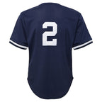 Derek Jeter New York Yankees Toddler Cooperstown Collection Mesh Batting Practice Jersey - Navy