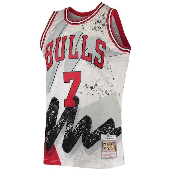 Toni Kukoc Chicago Bulls Hardwood Classics 1995/96 Hyper Hoops Swingman Jersey - White