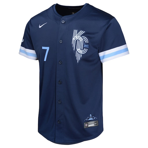 Bobby Witt Jr. Kansas City Royals Nike Youth City Connect Limited Player Jersey - Navy