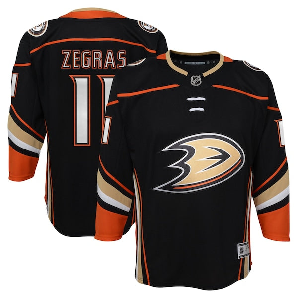 Trevor Zegras Anaheim Ducks Youth Home Premier Player Jersey - Black