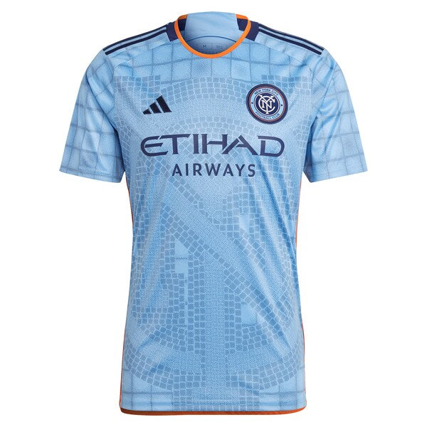 New York City FC adidas 2024 The Interboro Kit Replica Custom Jersey - Light Blue