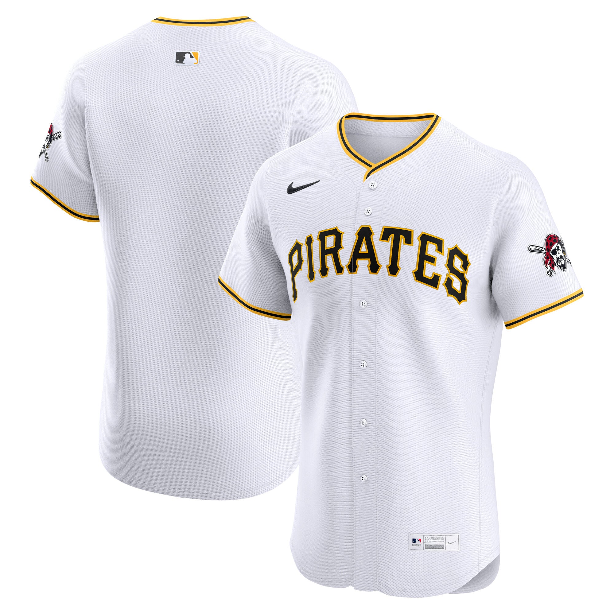 Pittsburgh Pirates Nike Alternate Elite Jersey - Black/White