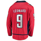 Ryan Leonard Washington Capitals  Home Breakaway Jersey - Red