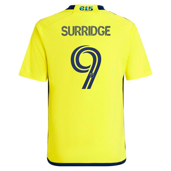 Sam Surridge Nashville SC adidas Youth 2024 The 615 Kit Replica Player Jersey - Yellow
