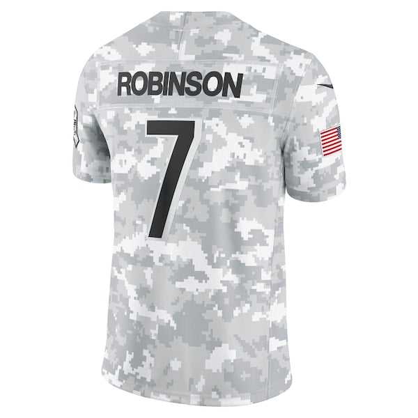 Bijan Robinson Atlanta Falcons Nike 2024 Salute to Service Limited Jersey - Arctic Camo