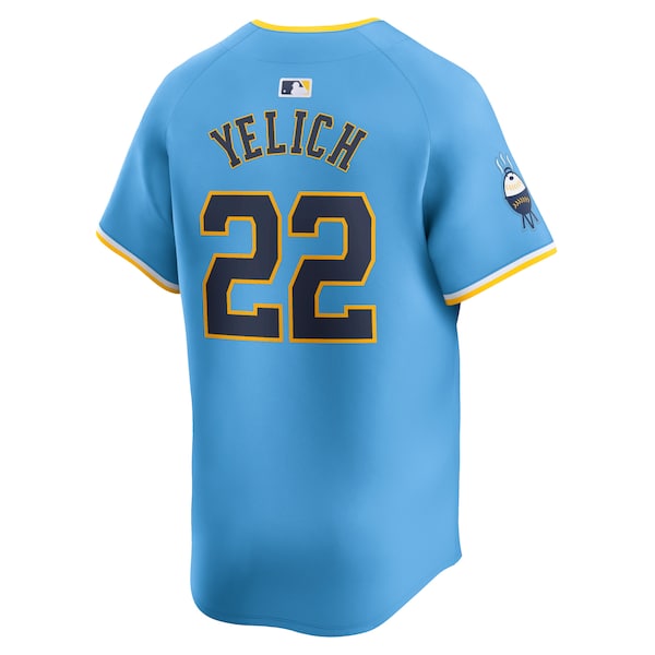 Christian Yelich Milwaukee Brewers Nike City Connect Limited Player Jersey - Powder Blue