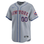 New York Mets Nike Away Limited Custom Jersey - Gray