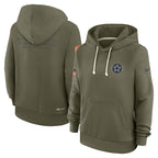 Dallas Cowboys Nike Women's 2025 Salute to Service Sideline Standard Issue Dri-FIT Hoodie - Olive