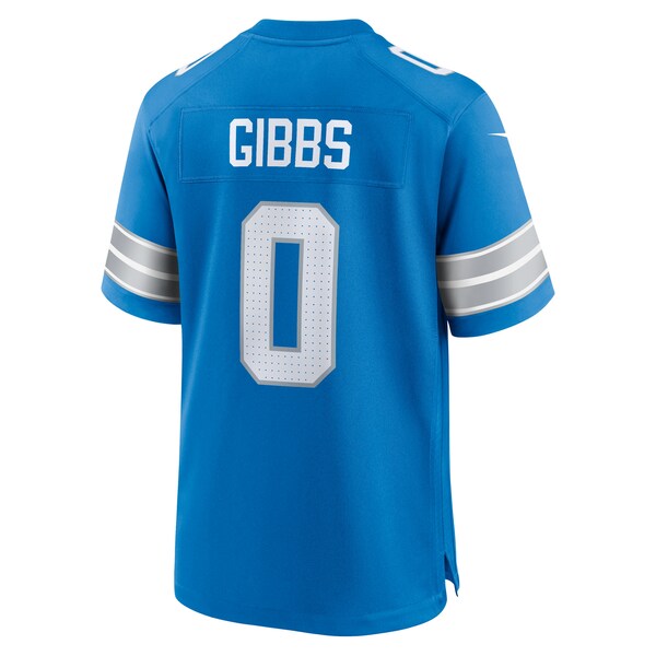 Jahmyr Gibbs Detroit Lions Nike Game Player Jersey - Blue/White/Black