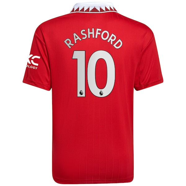 Marcus Rashford Manchester United adidas Youth 2022/23 Home Replica Player Jersey - Red