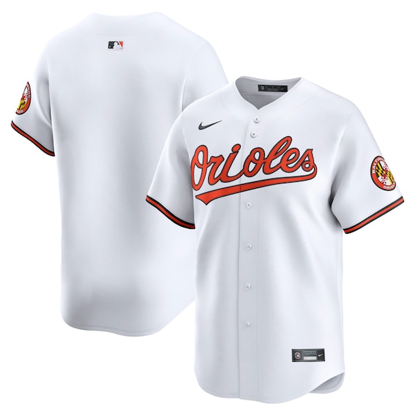 Baltimore Orioles Nike Limited Home Blank Replica Jersey - White/Black