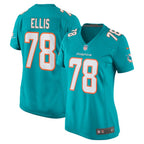 Justin Ellis Miami Dolphins Nike Women's  Game Jersey -  Aqua
