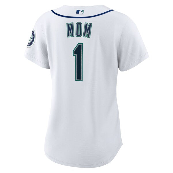 Seattle Mariners Nike Women's #1 Mom Home Replica Jersey - White