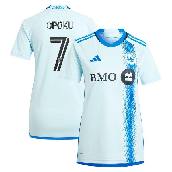 Kwadwo Opoku CF Montreal adidas Women's 2024 La Main Replica Player Jersey – Light Blue