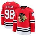 Connor Bedard Chicago Blackhawks  Home Premium Jersey - Red/White