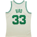 Larry Bird Boston Celtics  Chainstitch Swingman Jersey - Cream