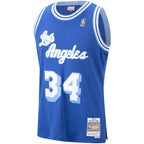Shaquille O'Neal Los Angeles Lakers  Hardwood Classics Swingman Jersey - Royal/Purple/Gold