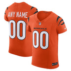 Cincinnati Bengals Nike Alternate Vapor F.U.S.E. Elite Custom Jersey - Men's Orange/Black