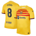 Pedri Barcelona Nike Youth 2022/23 Fourth Breathe Stadium Replica Player Jersey - Yellow