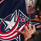 Columbus Blue Jackets  Home Authentic Pro Custom Jersey - Navy