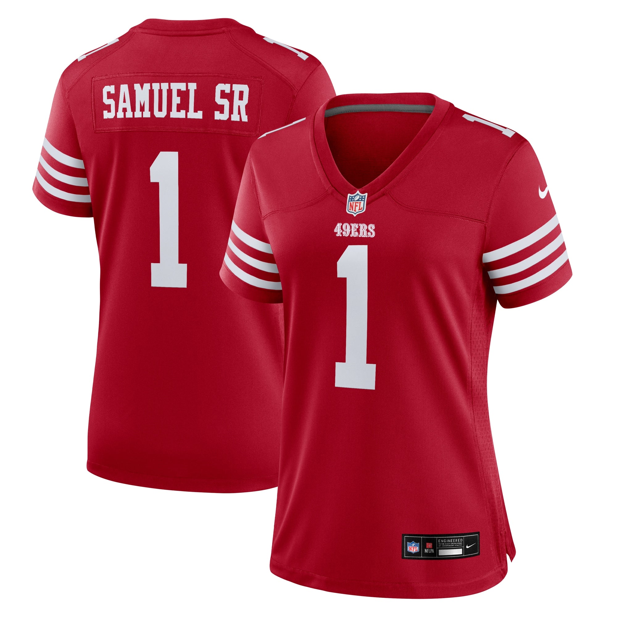 Deebo Samuel Sr San Francisco 49ers Nike Women's Game Jersey - White/Scarlet
