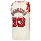 Alonzo Mourning Miami Heat Chainstitch Swingman Jersey - Cream