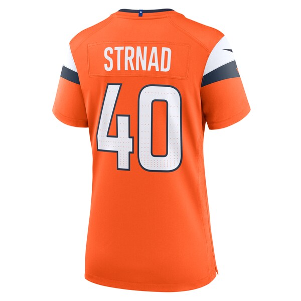 Justin Strnad Denver Broncos Nike Women's Team Game Jersey -  Orange