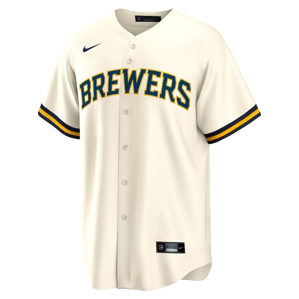 Milwaukee Brewers Nike Home  2025 Jackie Robinson Day Replica Jersey - Cream