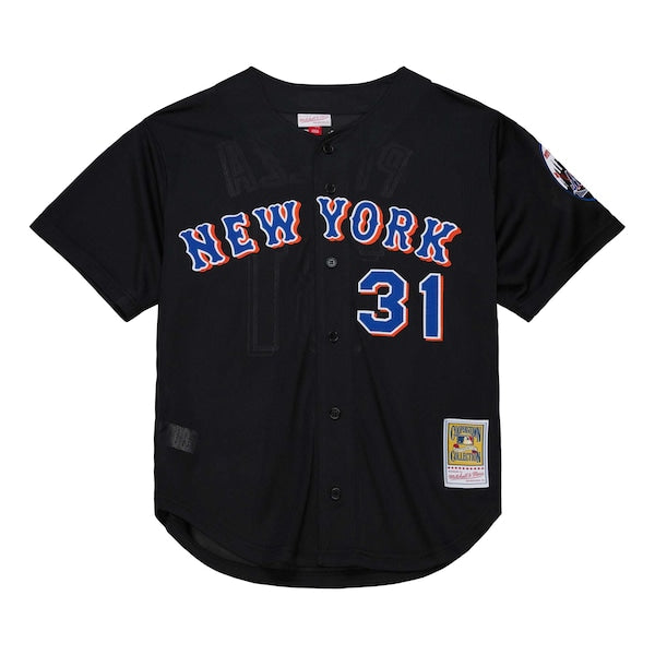Mike Piazza New York Mets Cooperstown Collection 2000 Batting Practice Jersey - Black