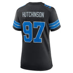 Aidan Hutchinson Detroit Lions Nike Women's 2nd Alternate Game Jersey - Black/Blue/White