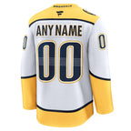 Nashville Predators  Away Premium Custom Jersey - White/Gold
