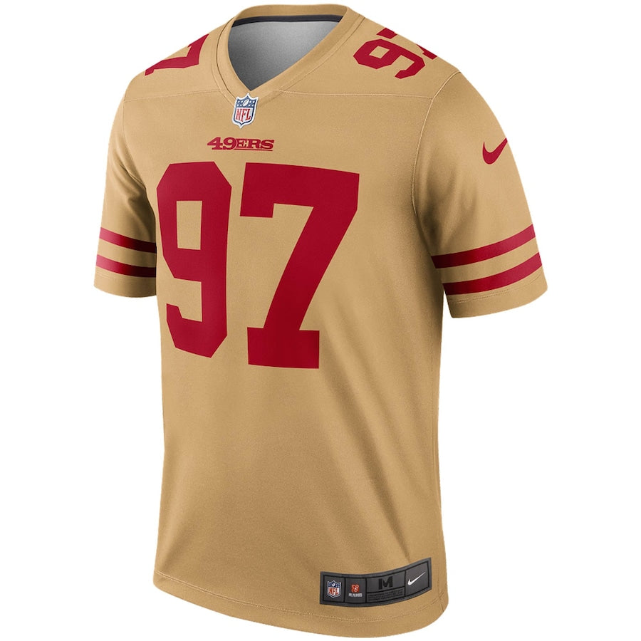Men's San Francisco 49ers Nick Bosa Nike Gold Inverted Legend Player Jersey
