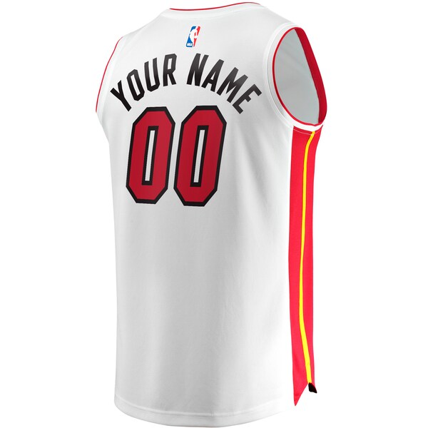 Miami Heat  Youth Fast Break Custom Replica Jersey - Association Edition - White