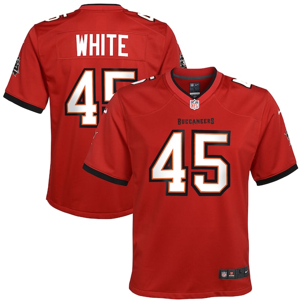 Devin White Tampa Bay Buccaneers Nike Youth Game Jersey - Red/Orange/Pewter