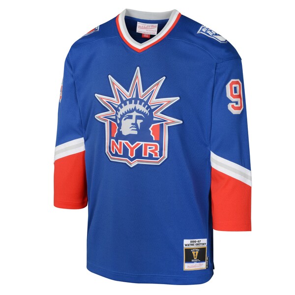 Wayne Gretzky New York Rangers Youth 1996 Blue Line Player Jersey - Royal