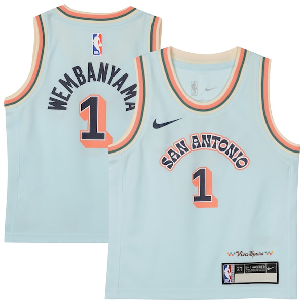 Victor Wembanyama San Antonio Spurs Nike Preschool 2024/25 Swingman Player Jersey -  City Edition - Light Blue