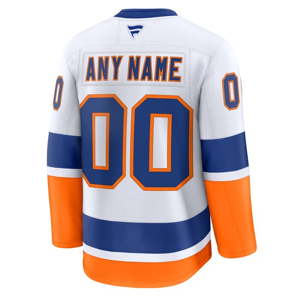 New York Islanders  Away Premium Custom Jersey - White/Royal