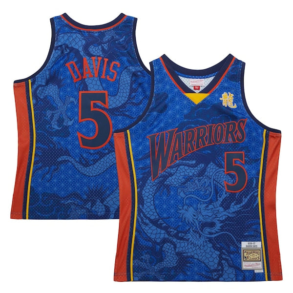Baron Davis Golden State Warriors 2006/07 Hardwood Classics Asian Heritage 6.0 Swingman Throwback Player Jersey - Royal