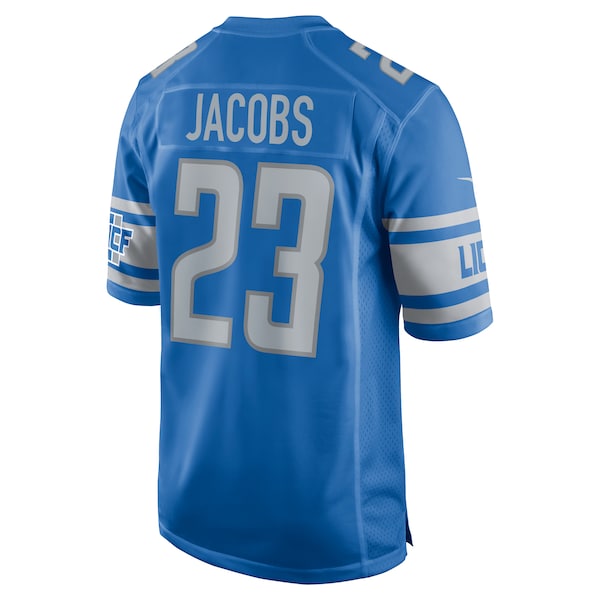 Jerry Jacobs Detroit Lions Nike Team Game Jersey -  Blue