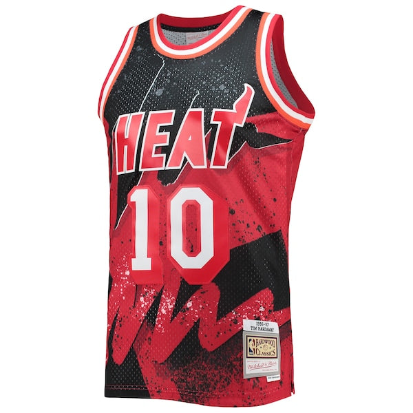 Tim Hardaway Miami Heat Hardwood Classics 1996/97 Hyper Hoops Swingman Jersey - Scarlet