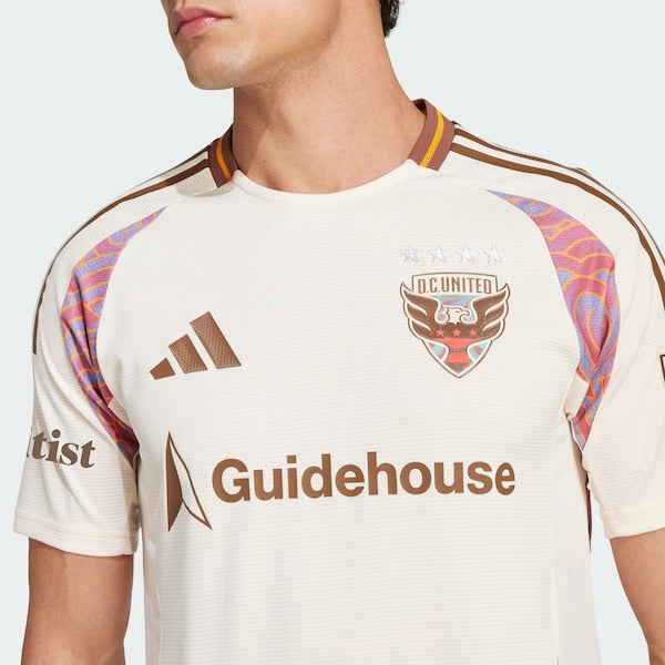 D.C. United adidas 2025 The Soul Kit Authentic Jersey - Natural
