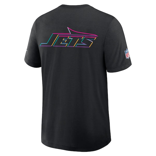 New York Jets Nike 2025 NFL Crucial Catch Tri-Blend Dri-FIT T-Shirt - Black