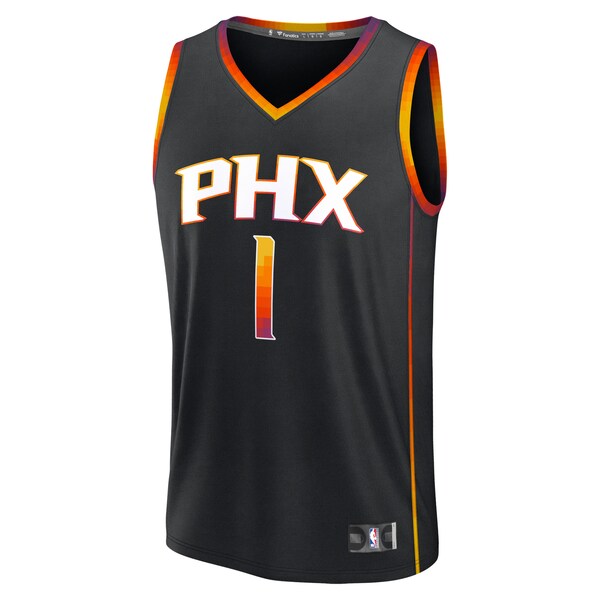 Devin Booker Phoenix Suns  Fast Break Replica Player Jersey - Statement Edition - Black