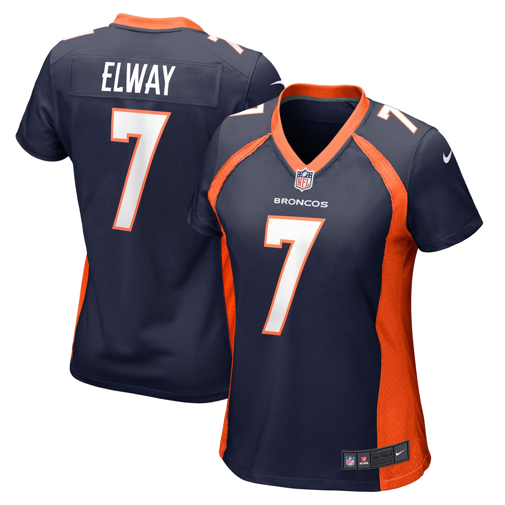 John Elway Denver Broncos Nike Women's Game Retired Player Jersey - Orange/Navy
