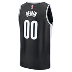 Egor Demin Brooklyn Nets  2025 NBA Draft First Round Pick Fast Break Replica Jersey - Icon Edition - Black