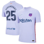 Pierre-Emerick Aubameyang Barcelona Nike 2021/22 Away Vapor Match Authentic Player Jersey - Purple