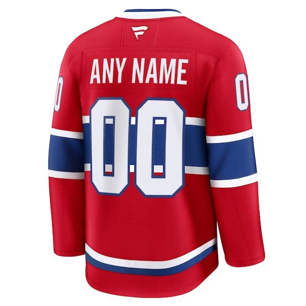 Montreal Canadiens  Home Premium Custom Jersey - Red/White